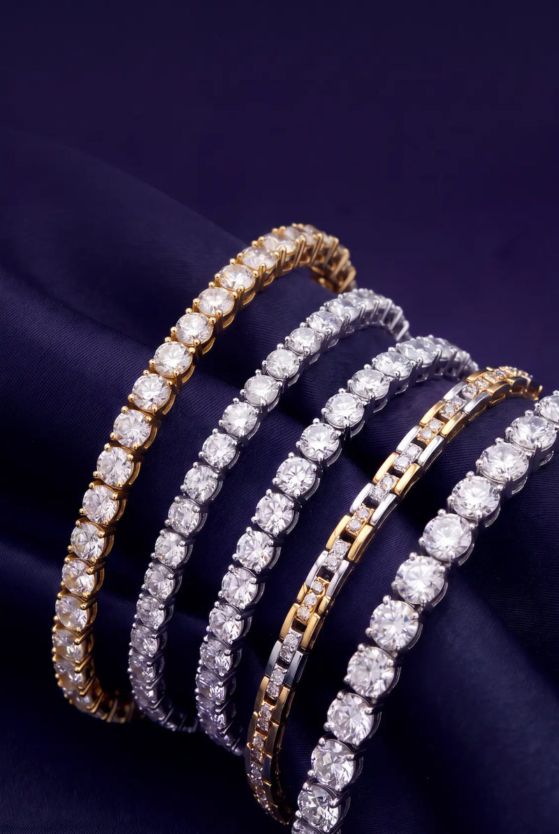 diamond and gold bracelets-DEEVE