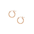Polished Hoop Earrings in 14K Rose Gold | 15mm x 2mm