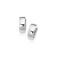 Snuggable Huggie Hoop Earrings in 14K White Gold | 12.7mm x 6.35mm