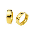 Snuggable Huggie Hoop Earrings in 14K Yellow Gold | 15mm x 5mm