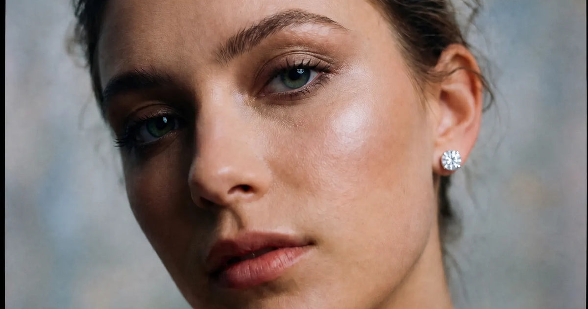 IGI Certified Round Brilliant Lab-Grown Diamond Stud Earrings view 4