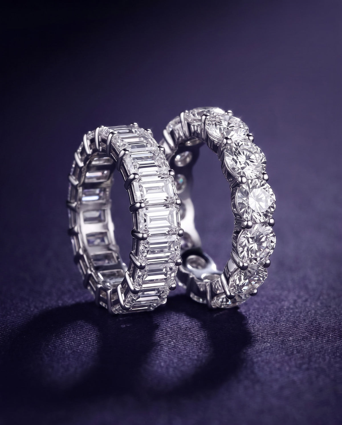 Lab Grown Diamond Eternity Wedding Rings