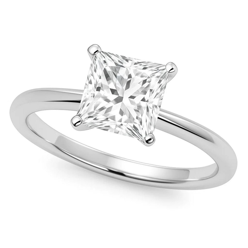 5ct Princess Lab Grown Diamond Ring | 14K Gold