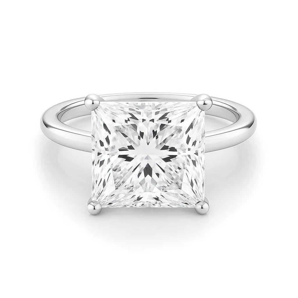 5ct Princess Lab Grown Diamond Ring | 14K Gold