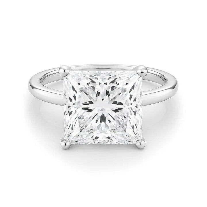 5ct Princess Lab Grown Diamond Ring | 14K Gold