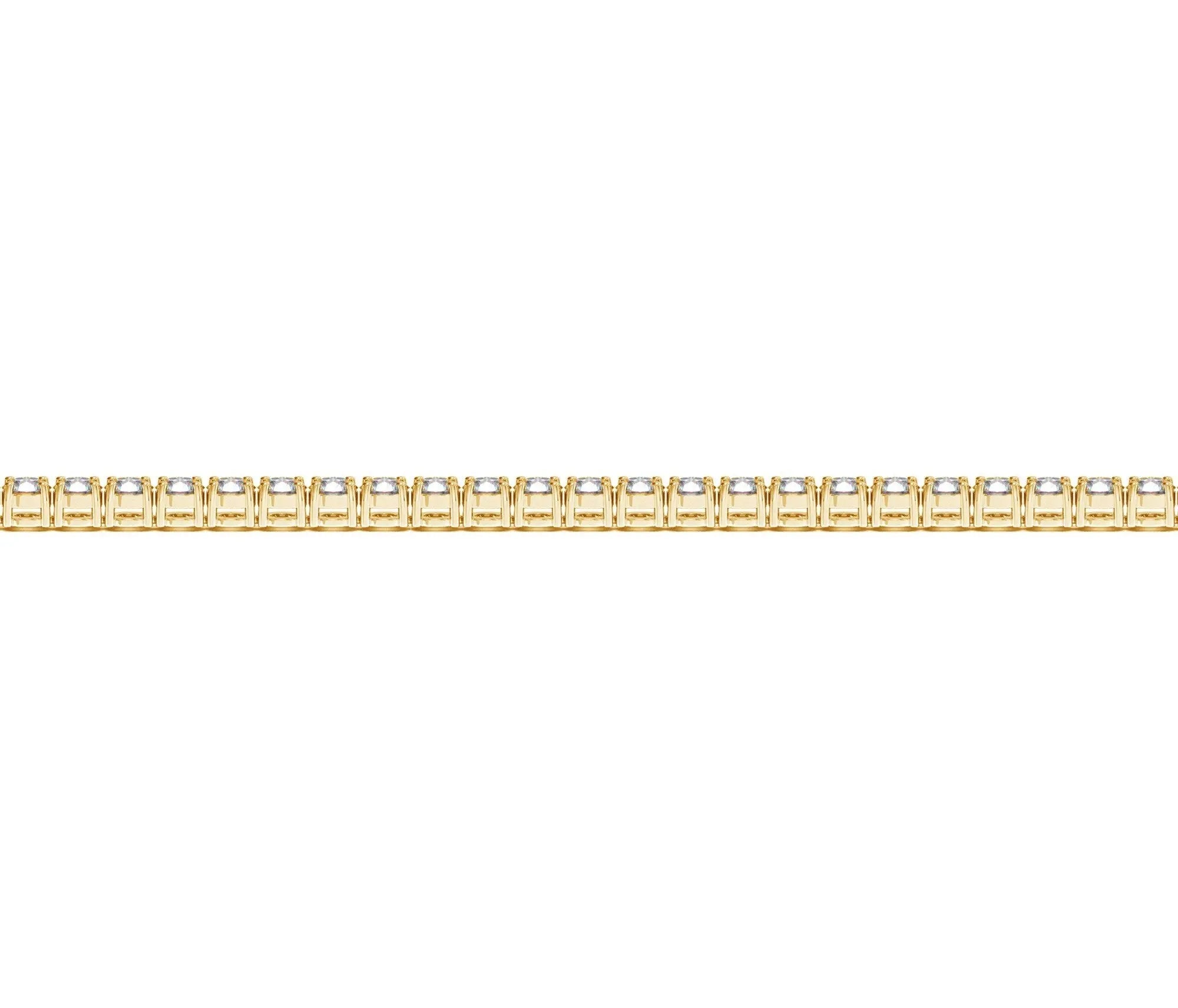Lifestyle view of 2.00 ct lab-grown diamond tennis bracelet in 14K Solid Gold — DEEVE