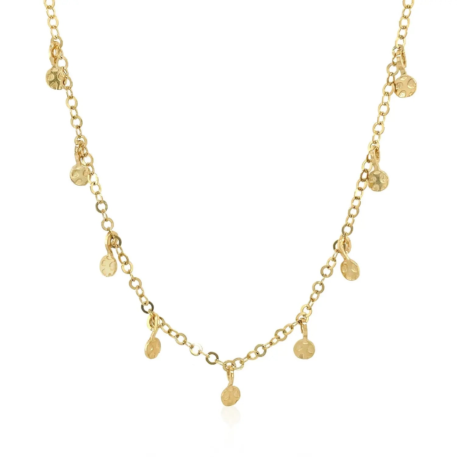 Hammered Beads Necklace  Choker DEEVE