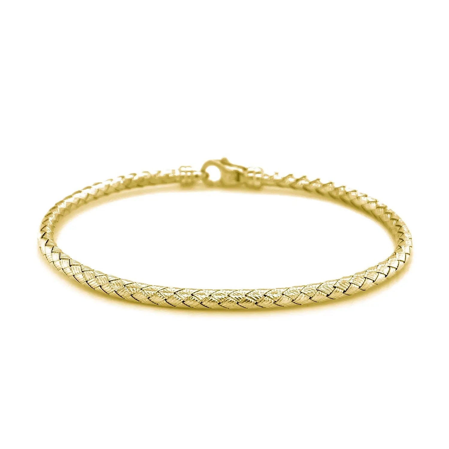 Fancy Weave Bangle in 14K Yellow Gold  Bangles DEEVE