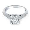 Round Cut Diamond Trellis Engagement Ring in 14K White Gold | 0.70 cttw