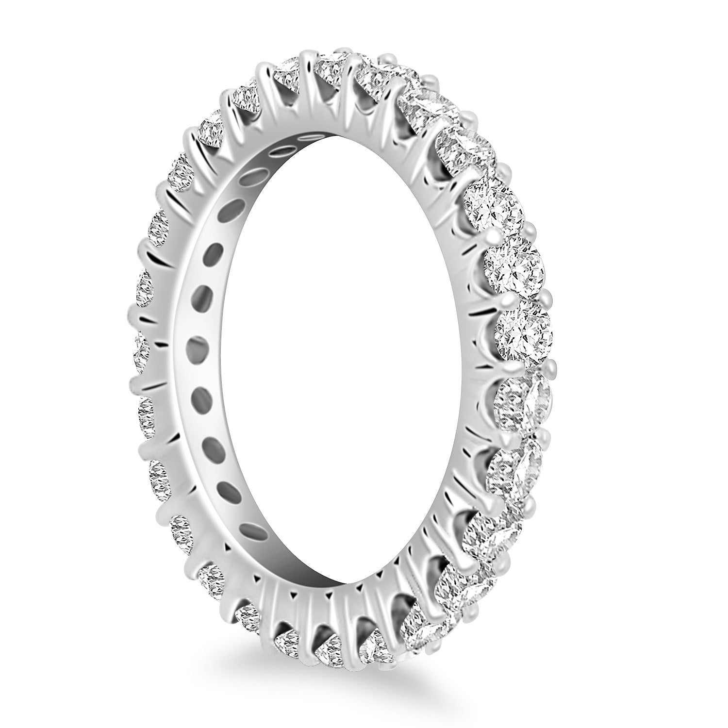 Round Diamond Eternity Ring in 14K White Gold