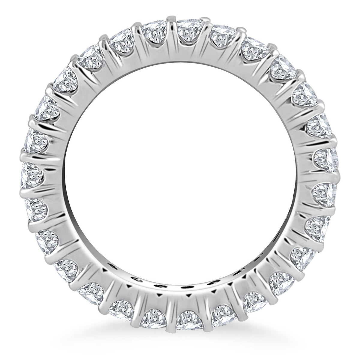 Round Diamond Eternity Ring in 14K White Gold