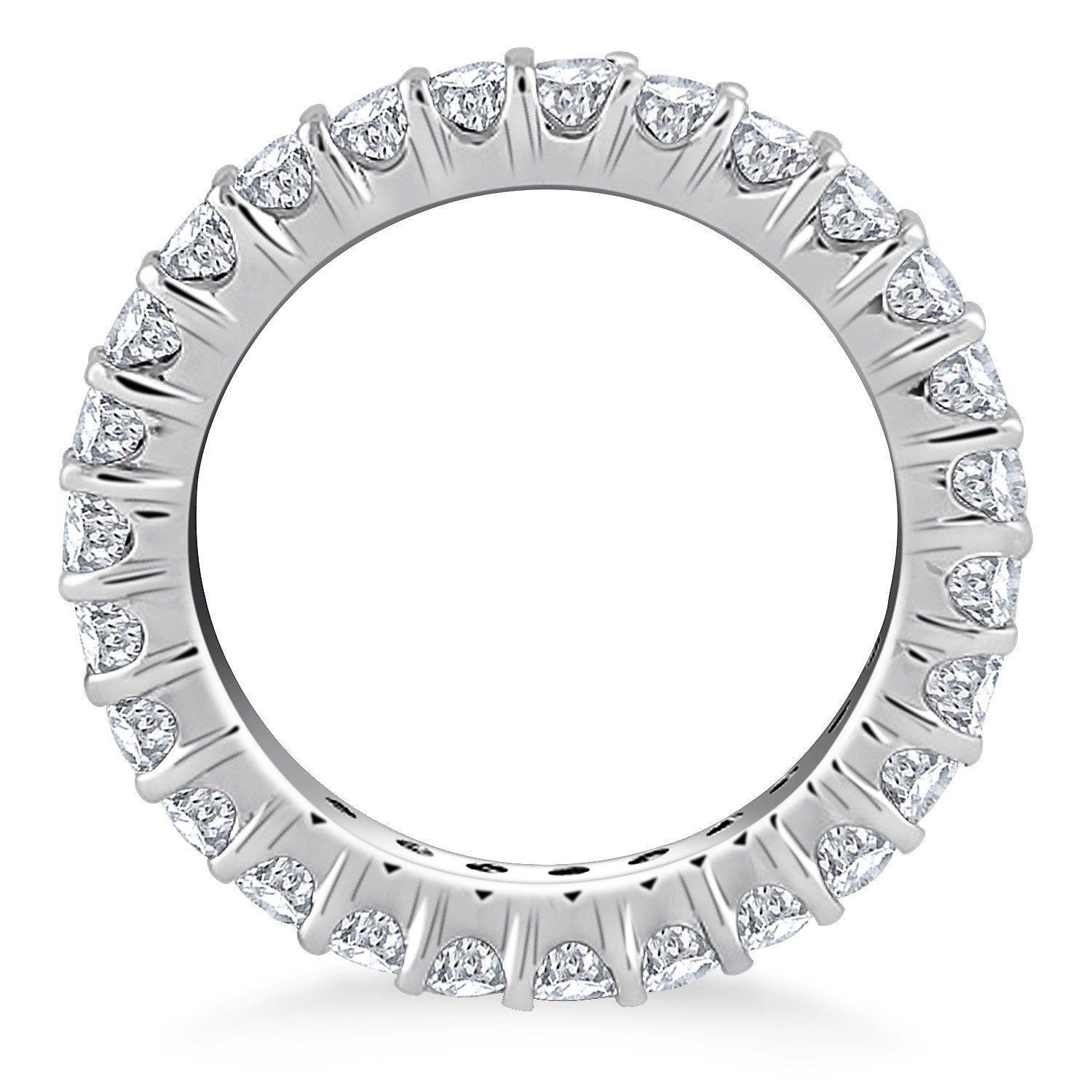 Round Diamond Eternity Ring in 14K White Gold