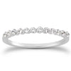 Floating Diamond Wedding Band in 14K White Gold