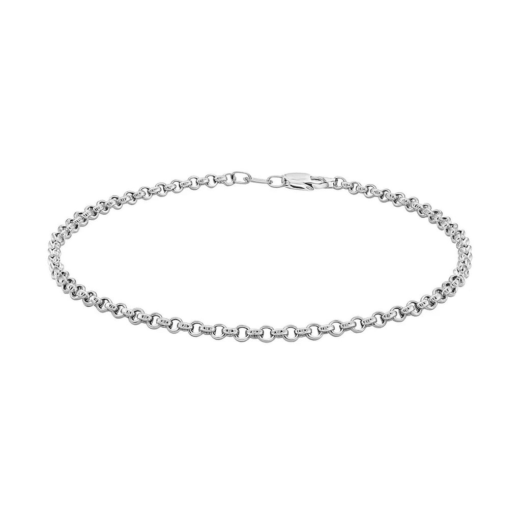 Dainty Rolo Chain Bracelet in 14K Gold | 2.50mm