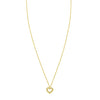 Petite Diamond Heart Pendant Necklace in 14K Yellow Gold