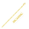 Solid Figaro Chain Necklace in 14K Gold | 3.00mm