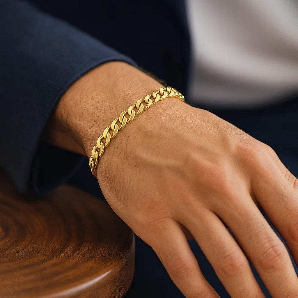 Solid Miami Cuban Bracelet in 14K Yellow Gold | 6.00mm