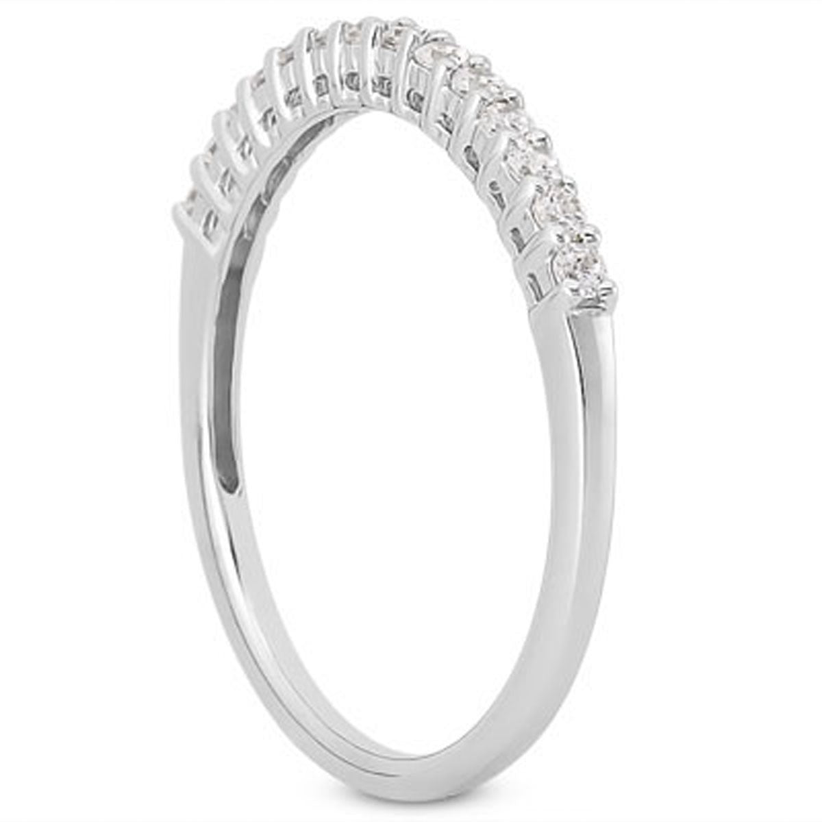 Diamond Wedding Band in 14K White Gold | 0.21 Cttw