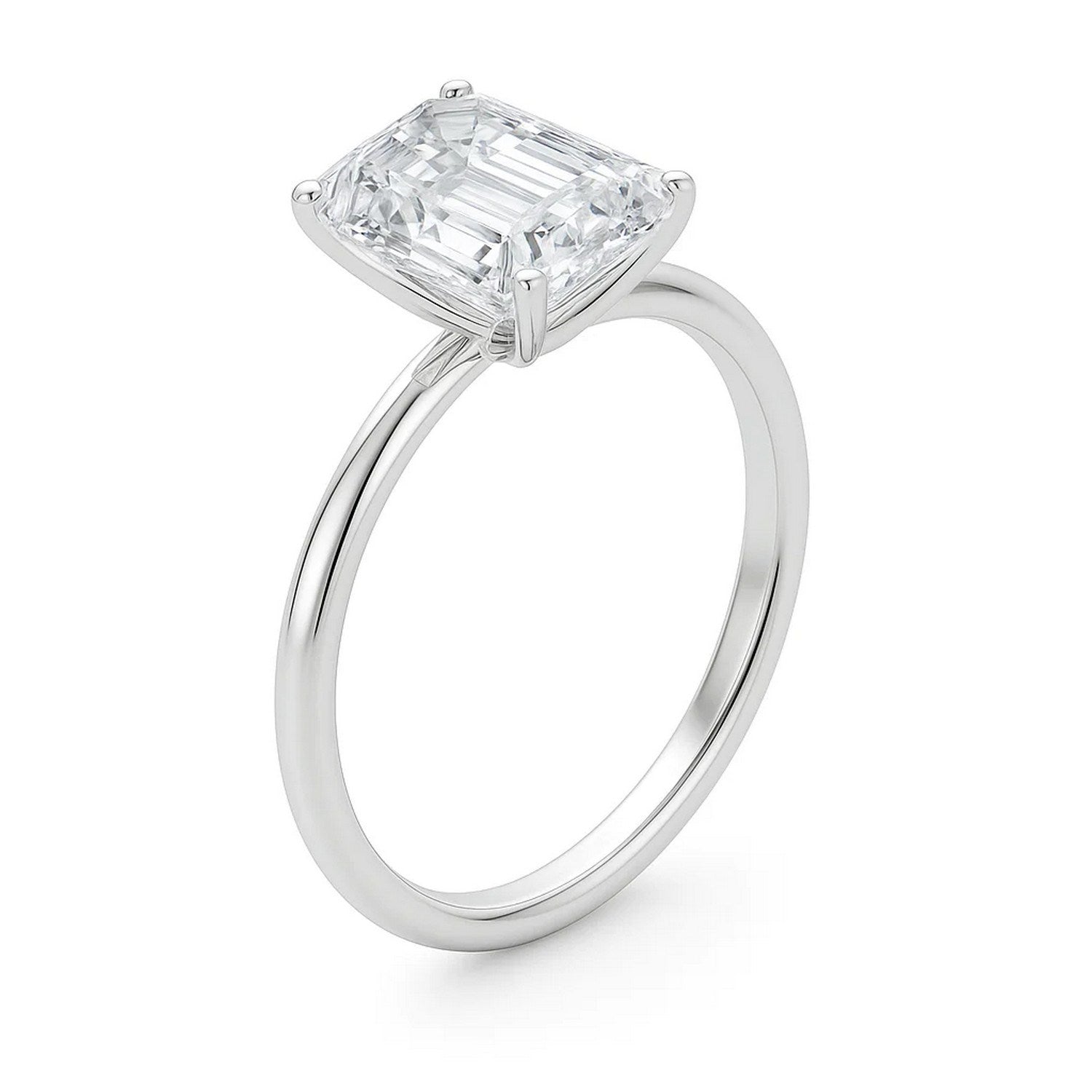 5ct Emerald Lab Grown Diamond Ring | 14K Gold | Canada
