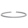 Detail view of 2.00 ct lab-grown diamond tennis bracelet in 14K Solid Gold, four-prong setting — DEEVE
