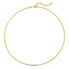 Omega Diamond Bar Necklace  Choker DEEVE
