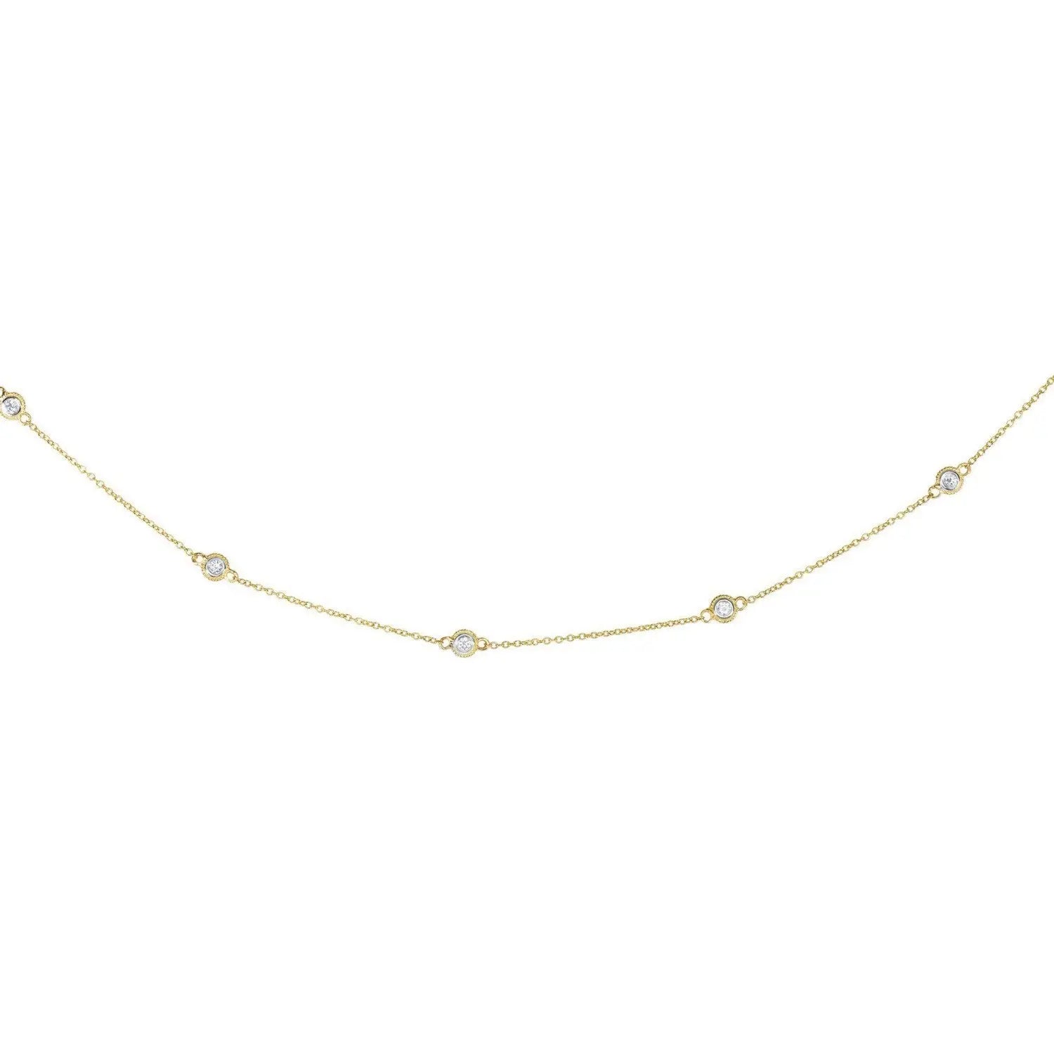 Diamond Station Necklace | 18'  Choker DEEVE