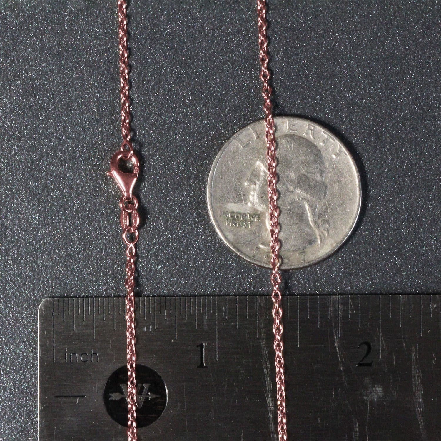 Oval Cable Link Chain in 18K Rose Gold | 1.50mm