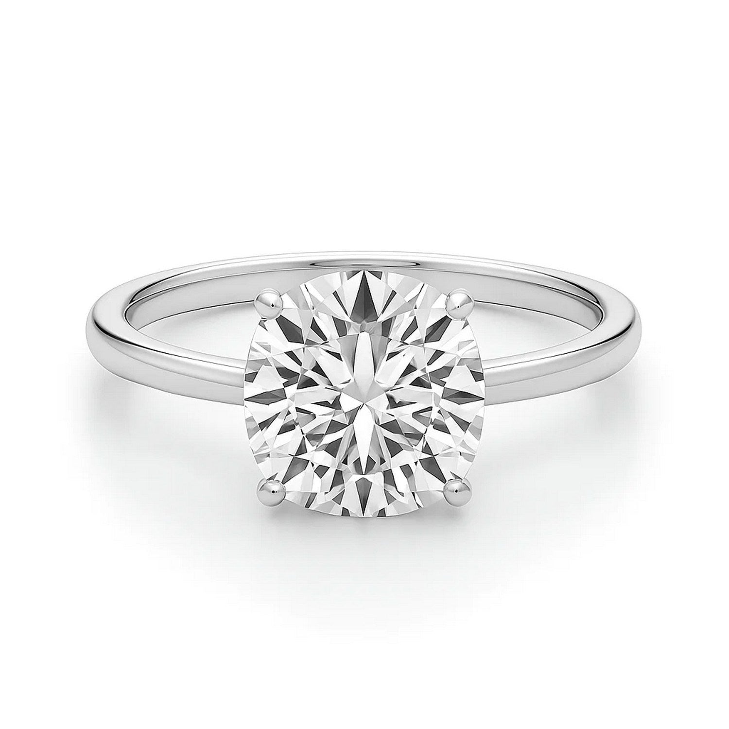 3ct Cushion Lab Grown Diamond Ring | 14K Gold | Canada