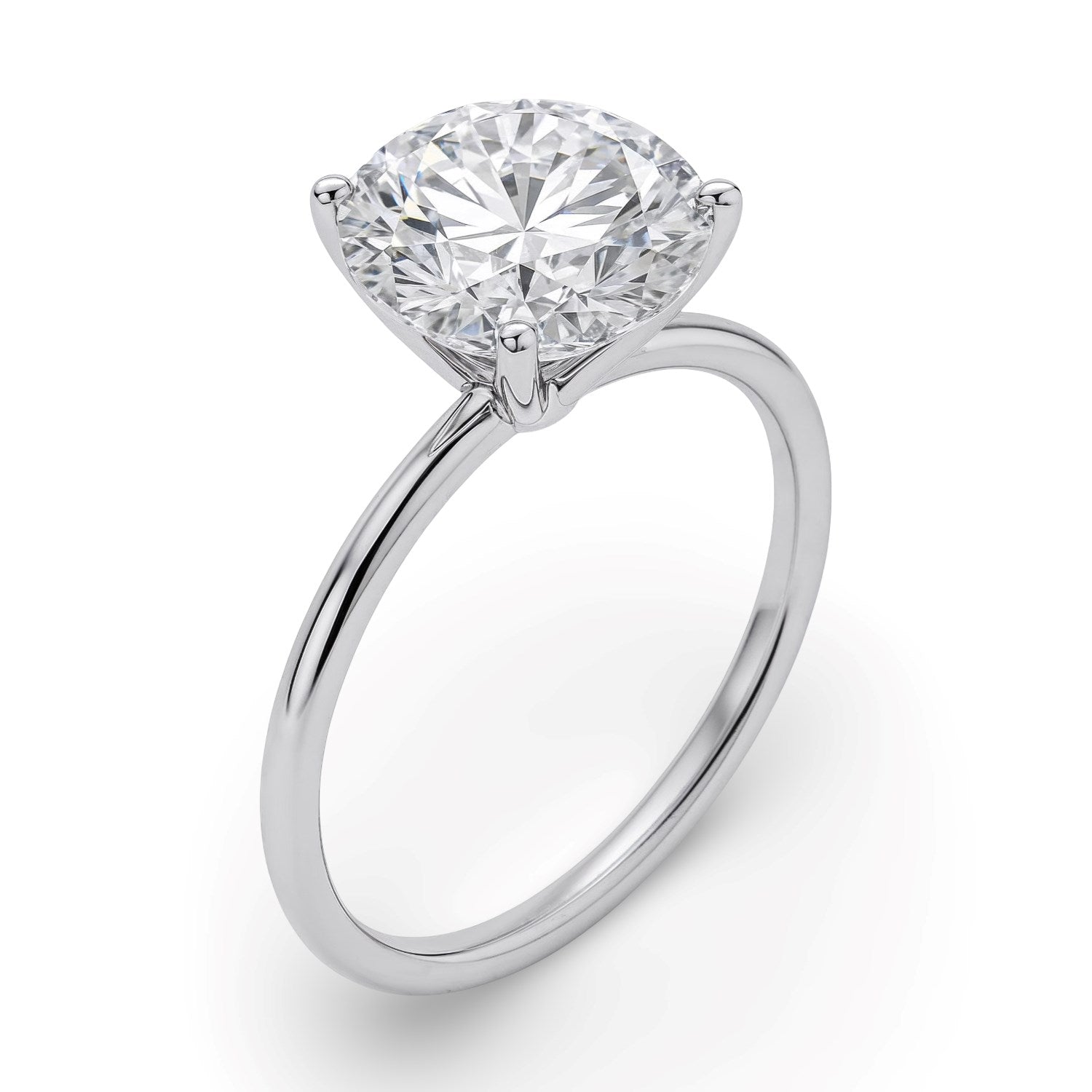 3ct Round Lab Grown Diamond Ring | 14K Gold | Canada