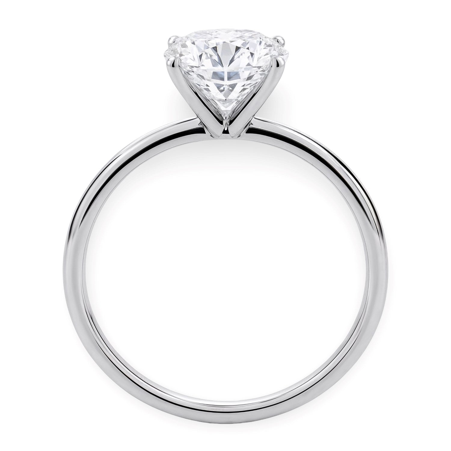 3ct Round Lab Grown Diamond Ring | 14K Gold | Canada
