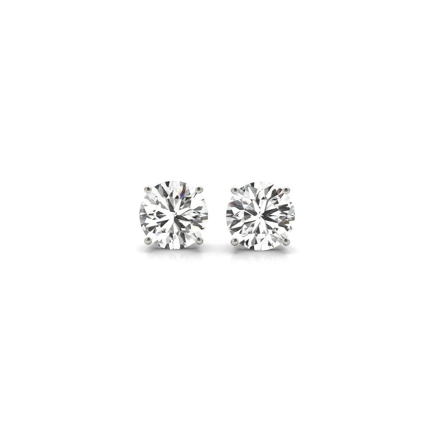 1.50 ct lab-grown diamond stud earrings in 14K gold, IGI certified — DEEVE