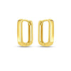 Small Square Huggie Hoops | 14K Gold  Hoop Earrings DEEVE