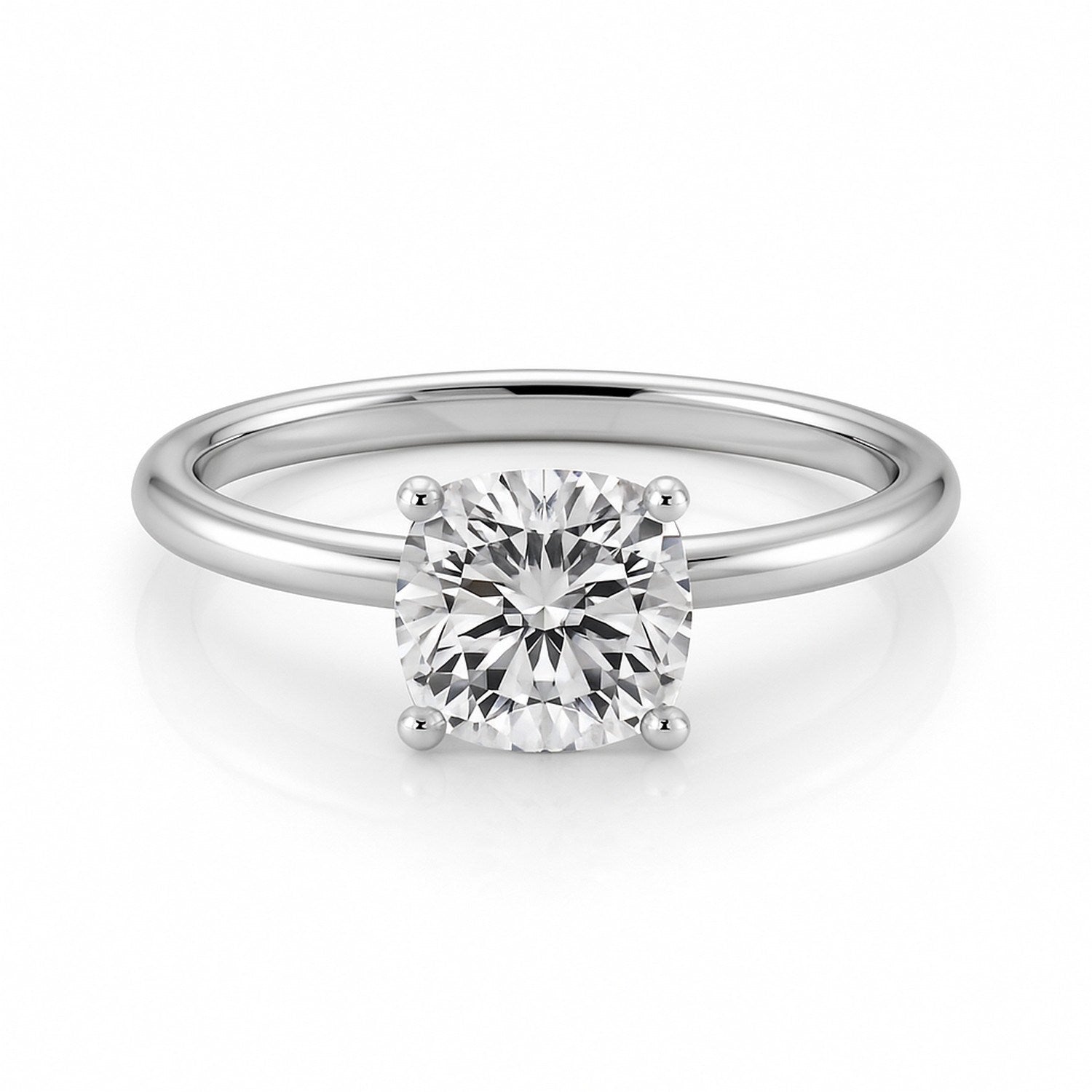 1.5ct Cushion Lab Grown Diamond Ring | 14K Gold | Canada