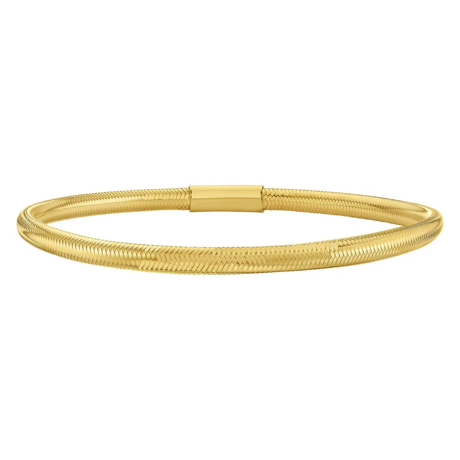 Small Stretch Mesh Bracelet in 14K Yellow Gold  Mesh Bracelets DEEVE