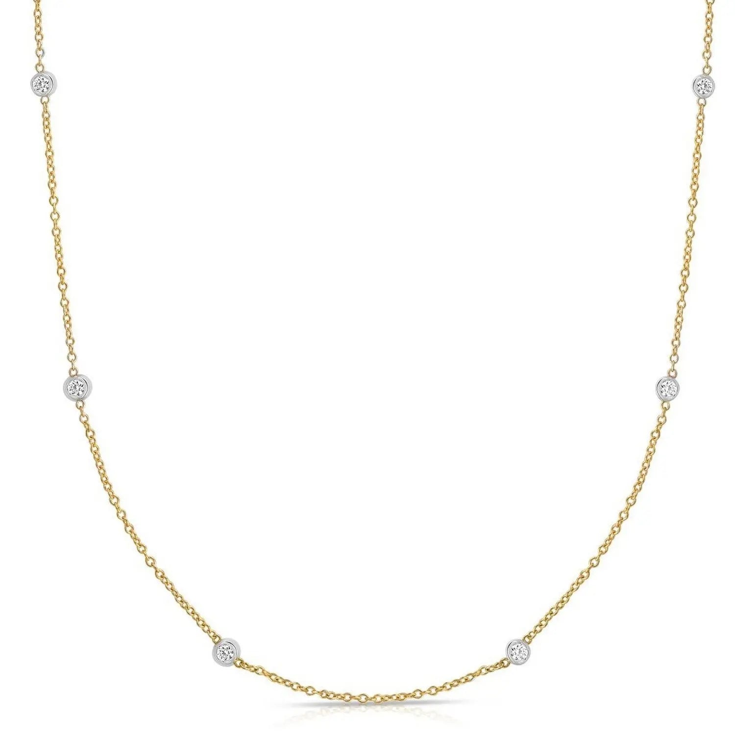 Diamonds Station Necklace | 18'  Choker DEEVE