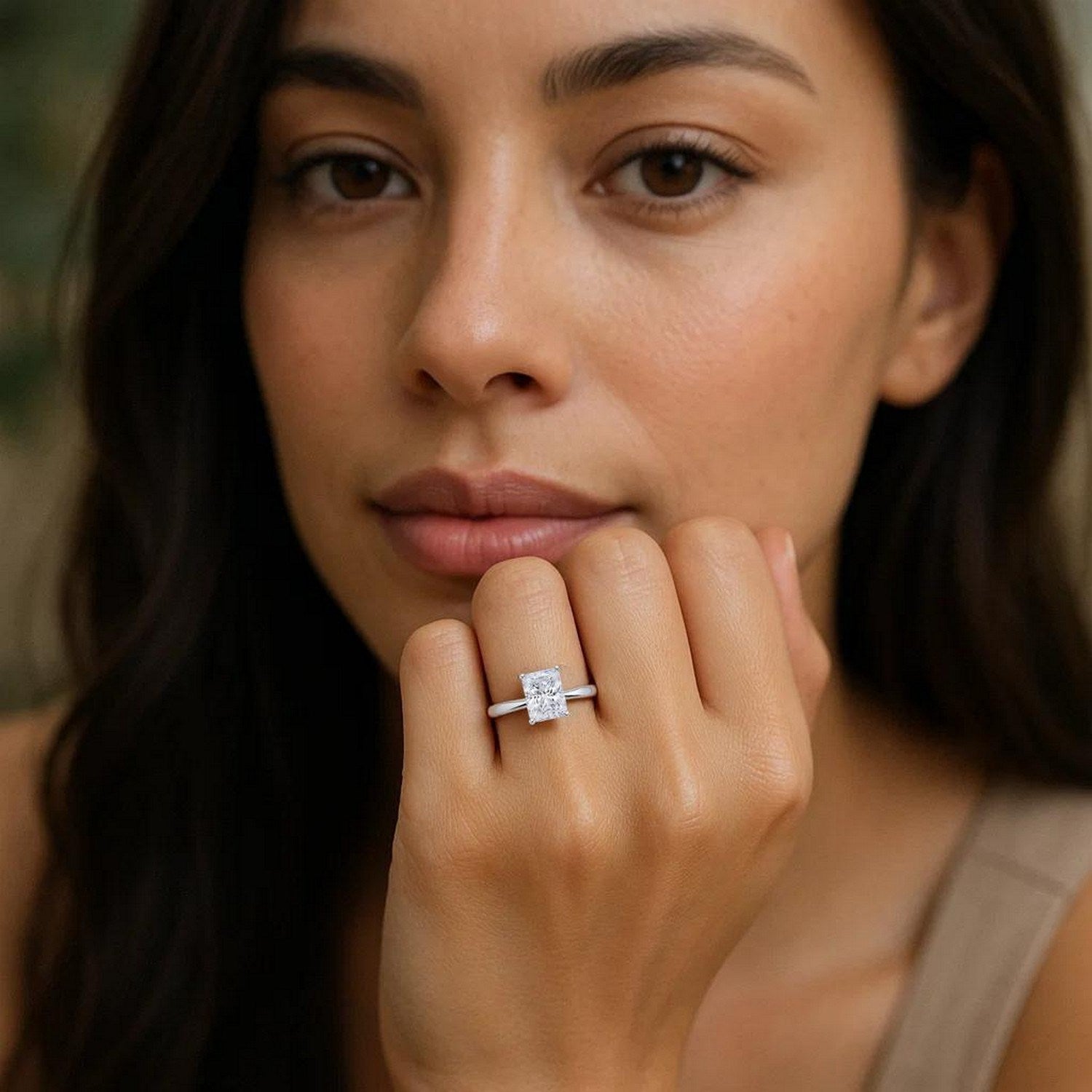 1.5ct Radiant Lab Grown Diamond Ring | 14K Gold | Canada