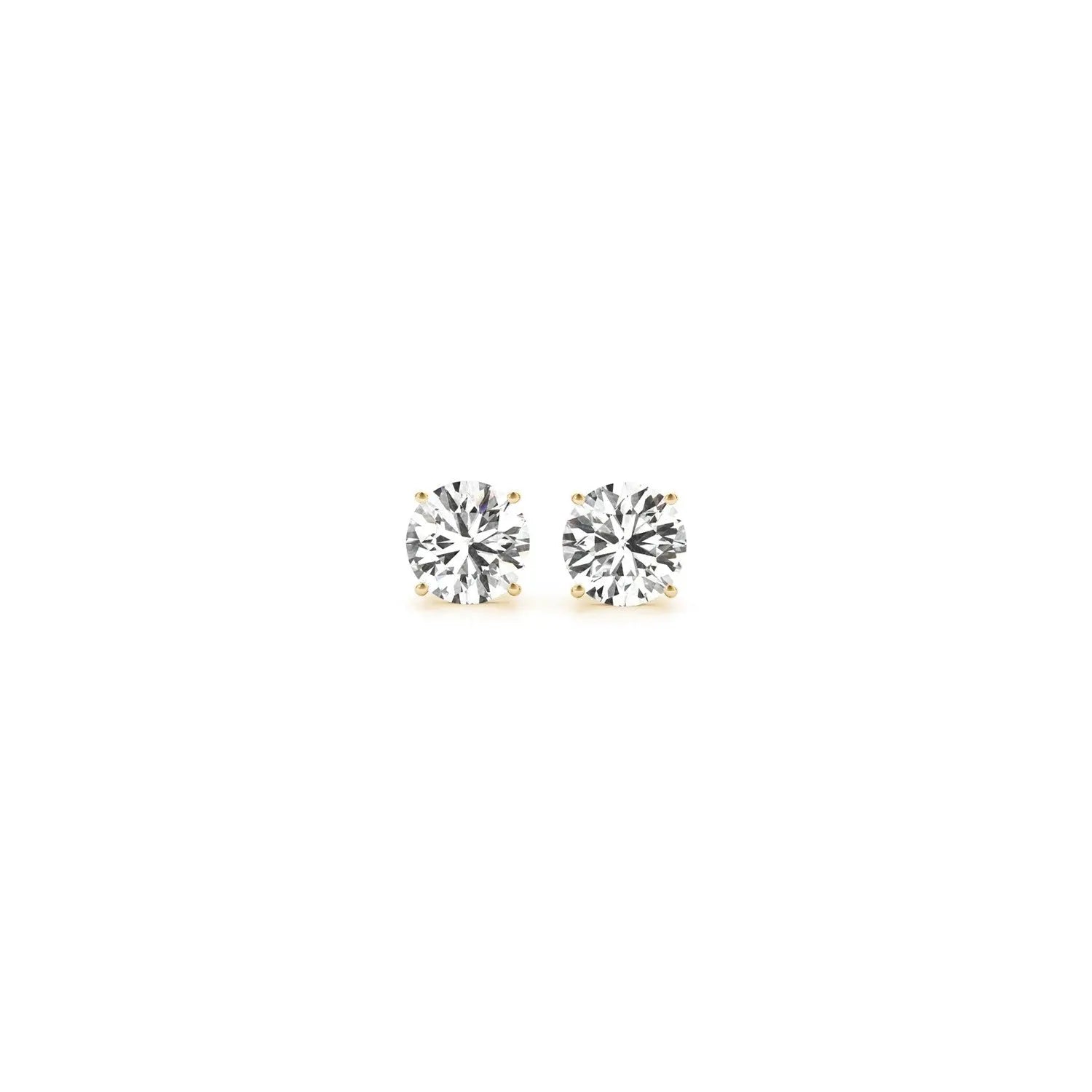 0.50 ct lab-grown diamond stud earrings in 14K gold, IGI certified — DEEVE