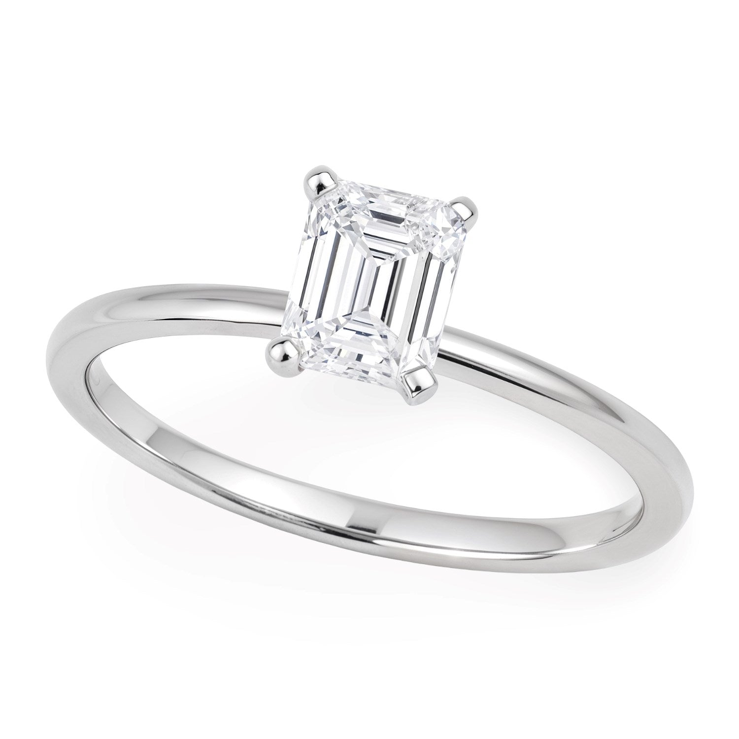 1ct Emerald Lab Grown Diamond Ring | 14K Gold | Canada
