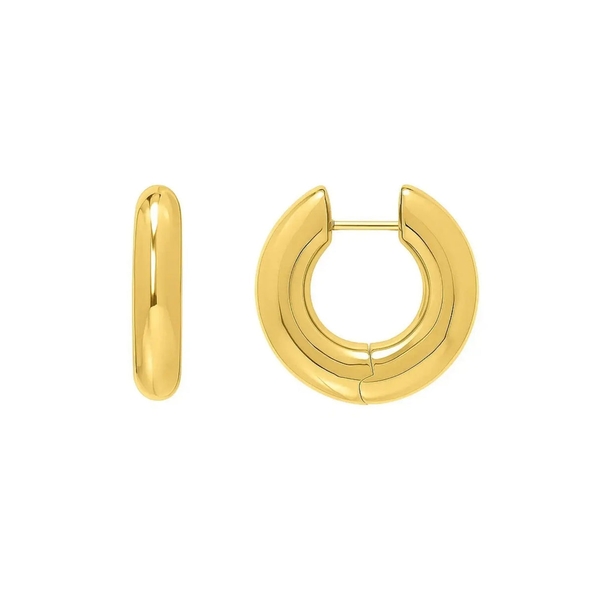 Medium Electroform Hoop Earrings | 14K Gold  Hoop Earrings DEEVE