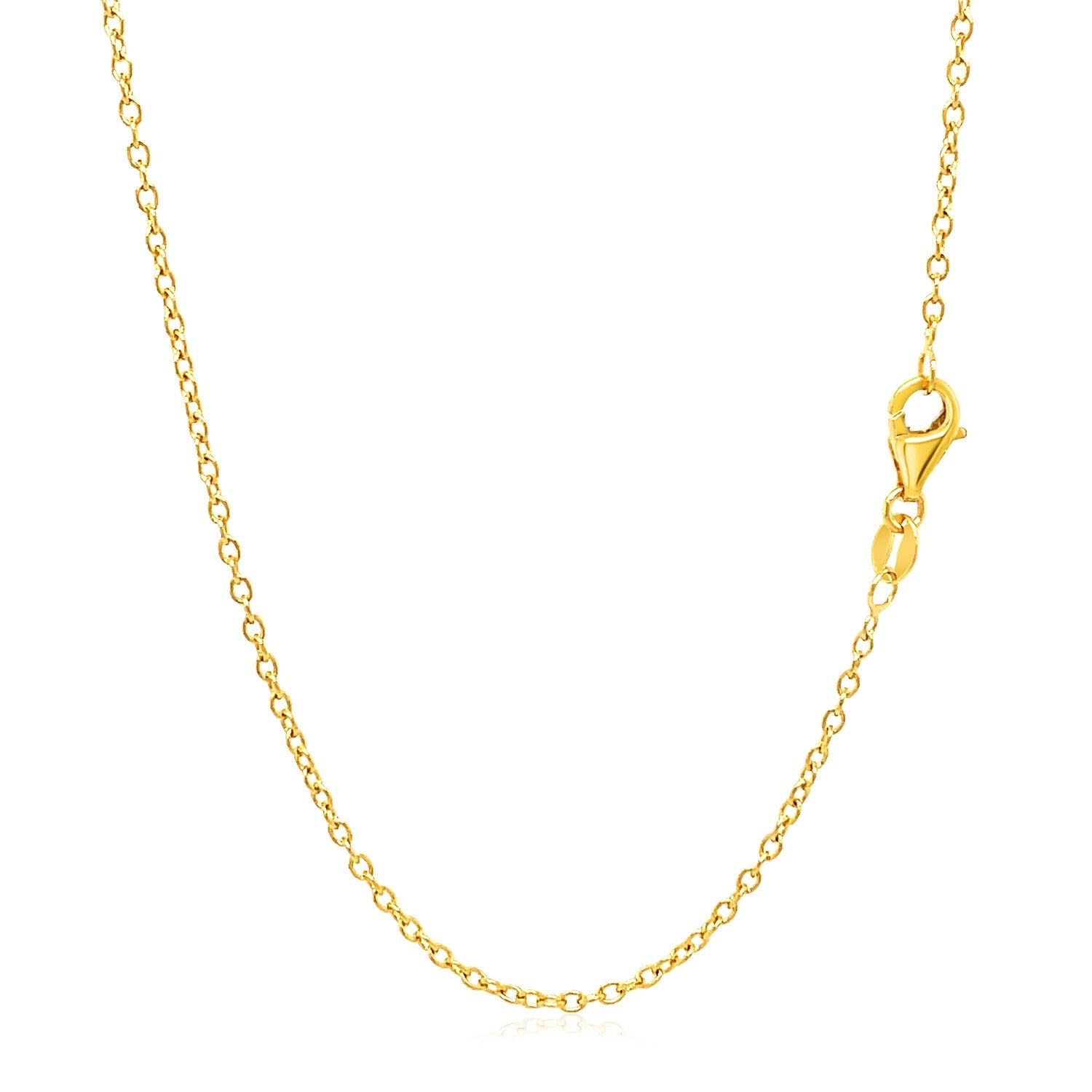 Round Cable Link Chain in 18K Gold | 1.50mm