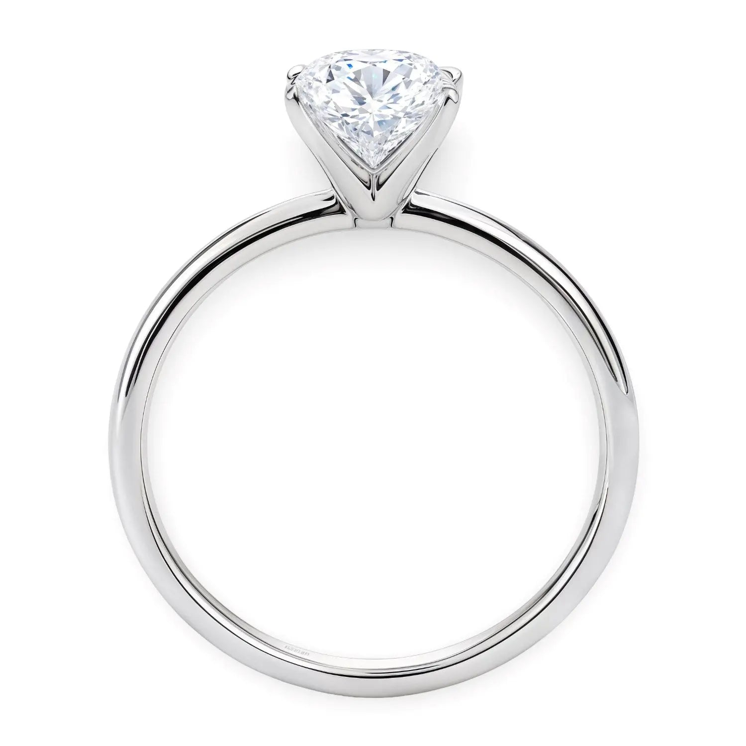 1.50ct Oval Cut Lab Grown Diamond Ring in 14K White Gold | G-VS1  Rings DEEVE