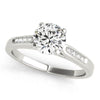Diamond Engagement Ring | Single Row in 14K White Gold | 1.00 cttw