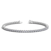 Detail view of 4.00 ct lab-grown diamond tennis bracelet in 14K Solid Gold, four-prong setting — DEEVE