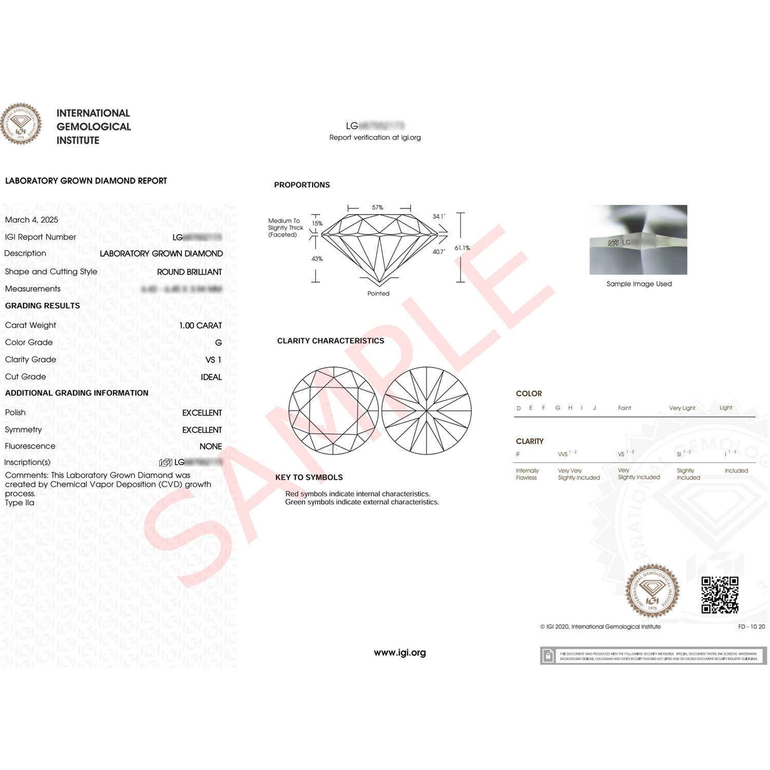 1ct Round Lab Grown Diamond Ring | 14K Gold | Canada