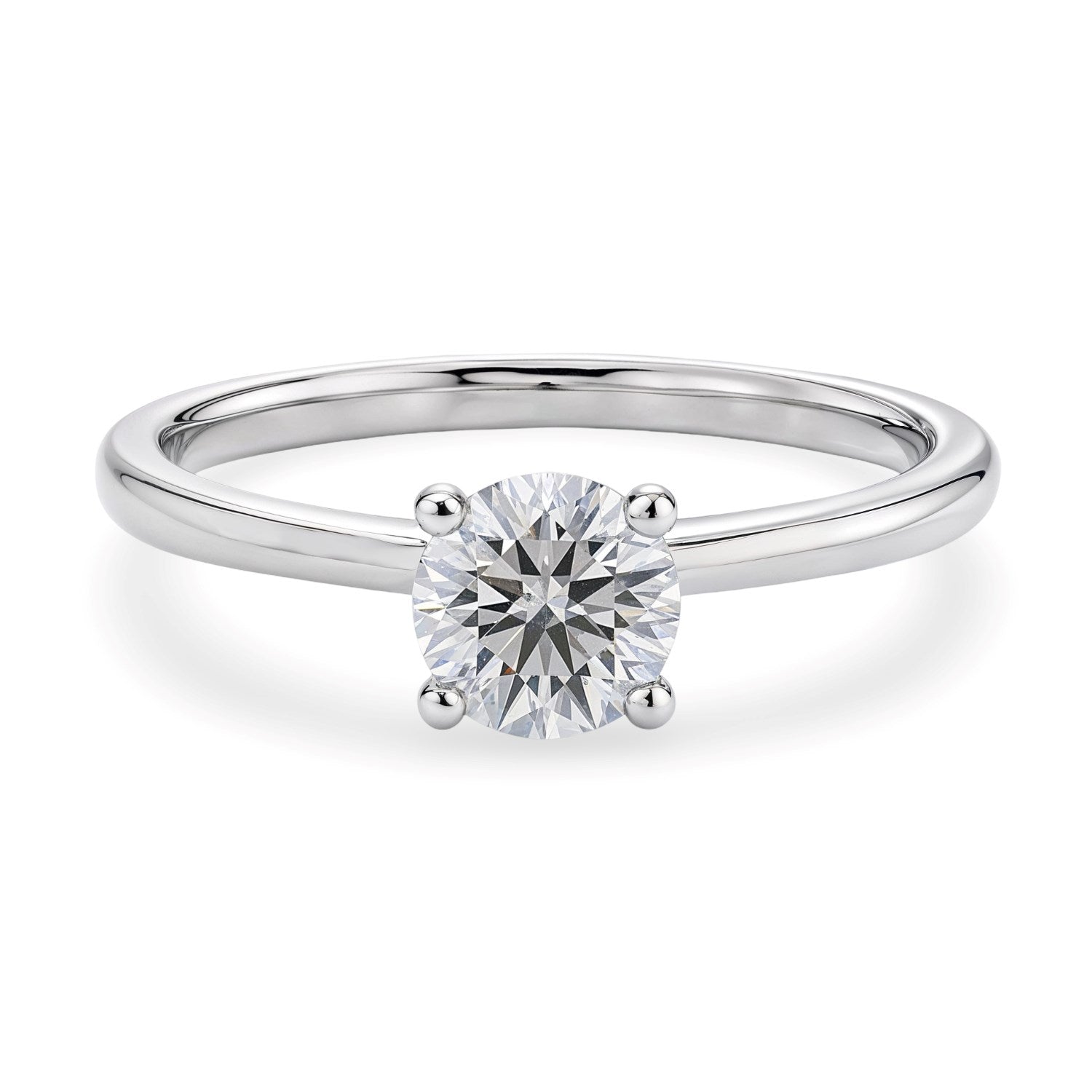 1ct Round Lab Grown Diamond Ring | 14K Gold | Canada