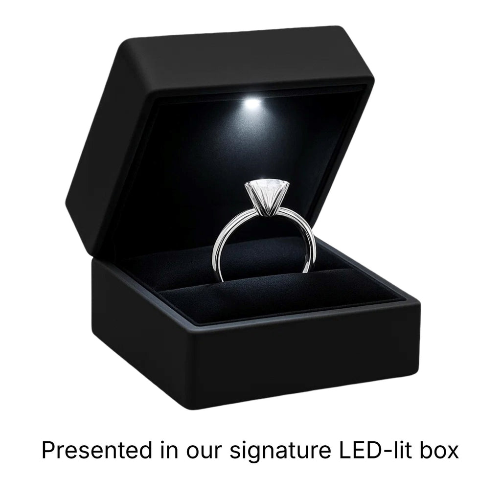 1ct Oval Lab Grown Diamond Ring | 14K Gold