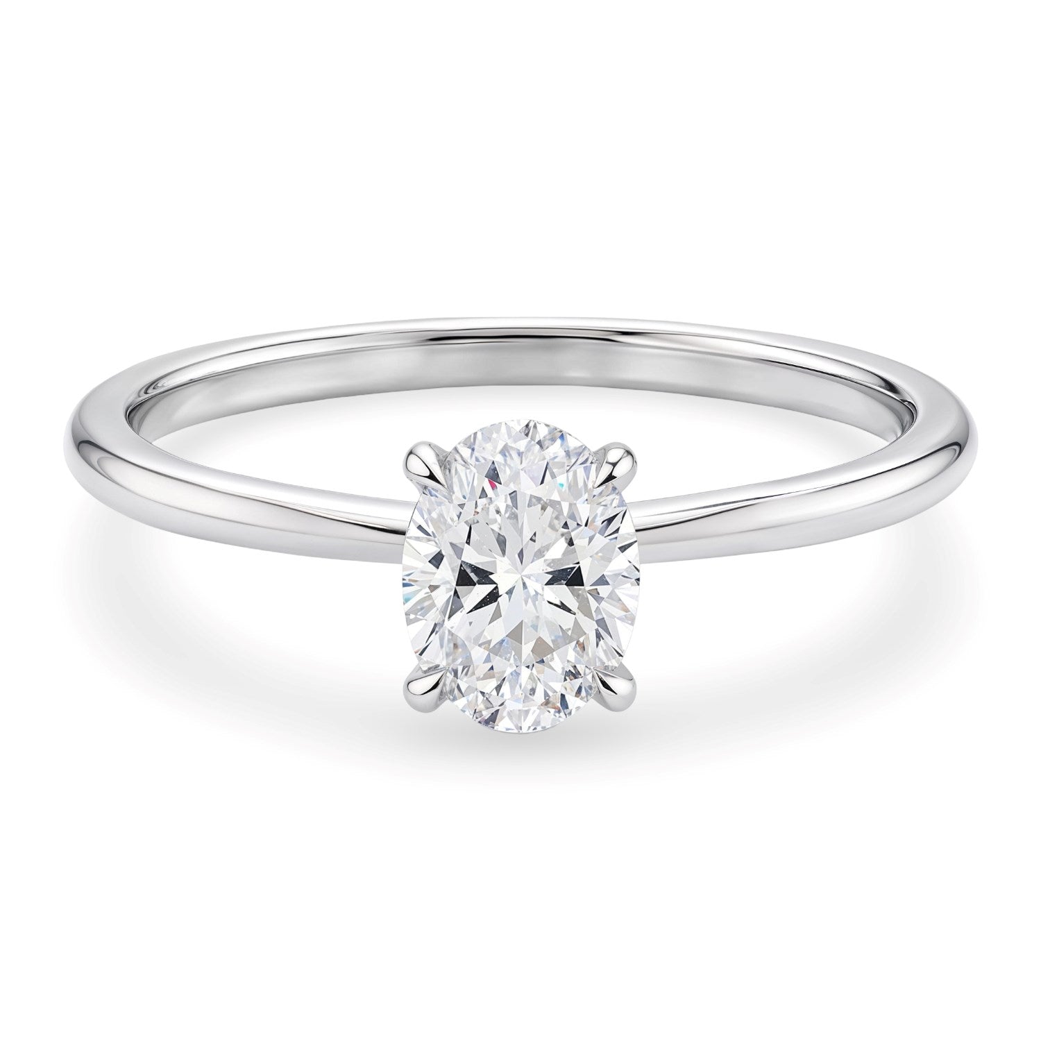 1ct Oval Lab Grown Diamond Ring | 14K Gold | Canada