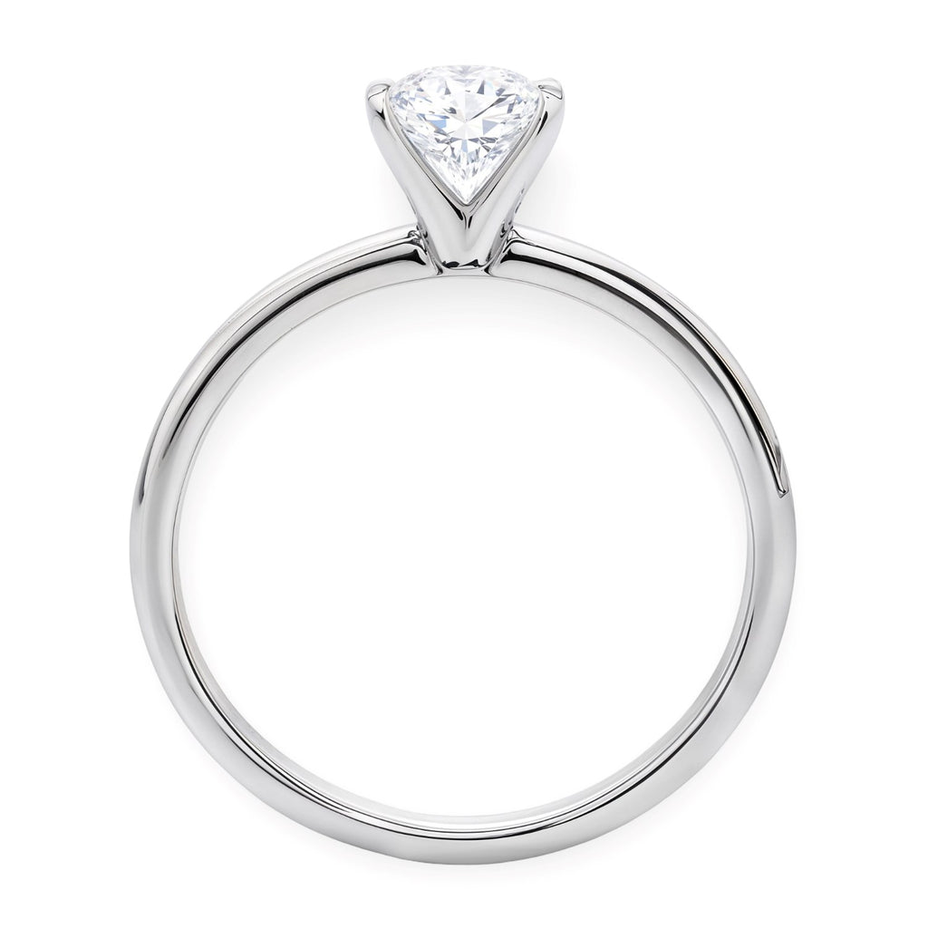1ct Oval Lab Grown Diamond Ring | 14K Gold