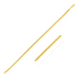 Solid Diamond-Cut Franco Chain Necklace in 14K Yellow Gold | 2.20mm