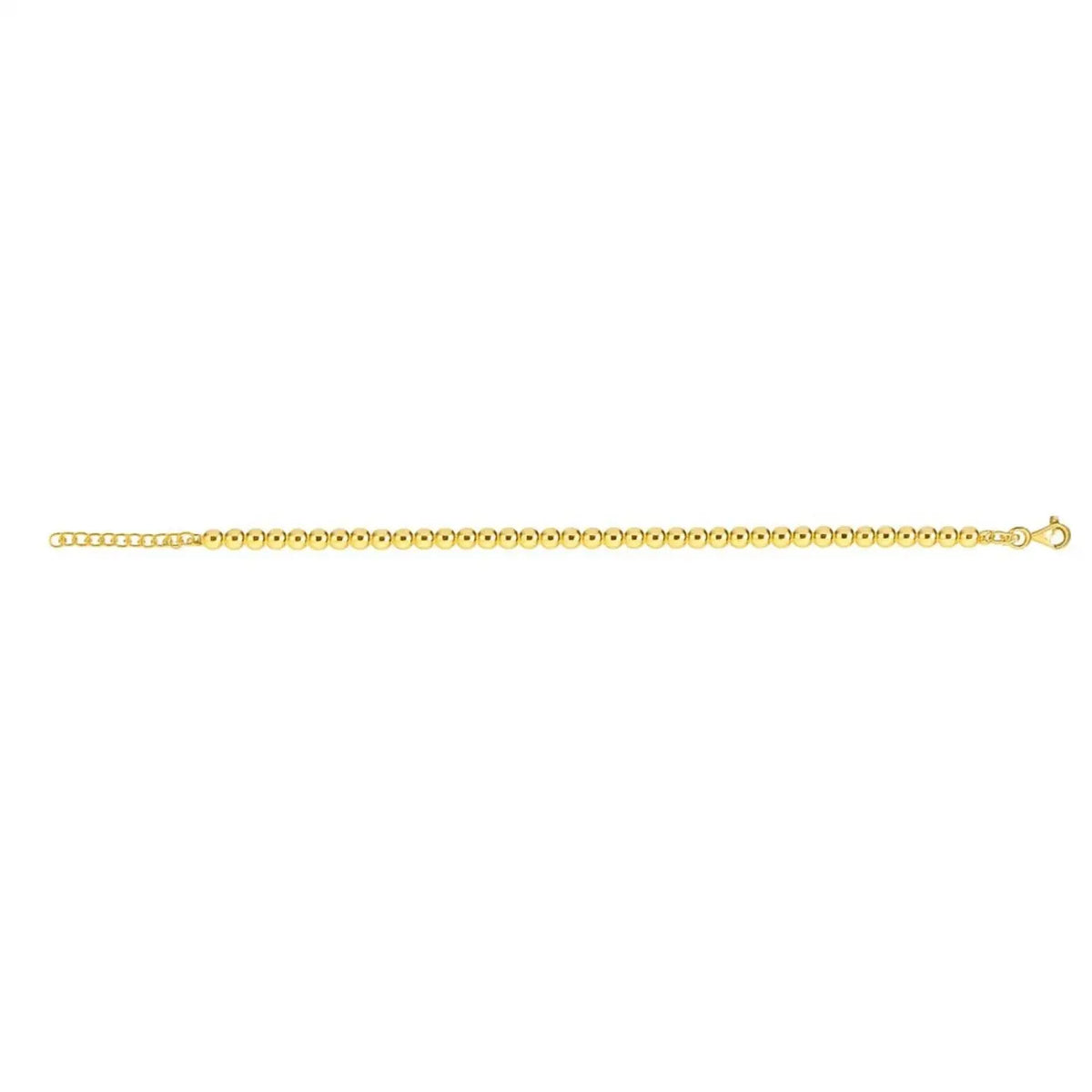 Bead Chain Necklace in 14K Yellow Gold  Choker DEEVE
